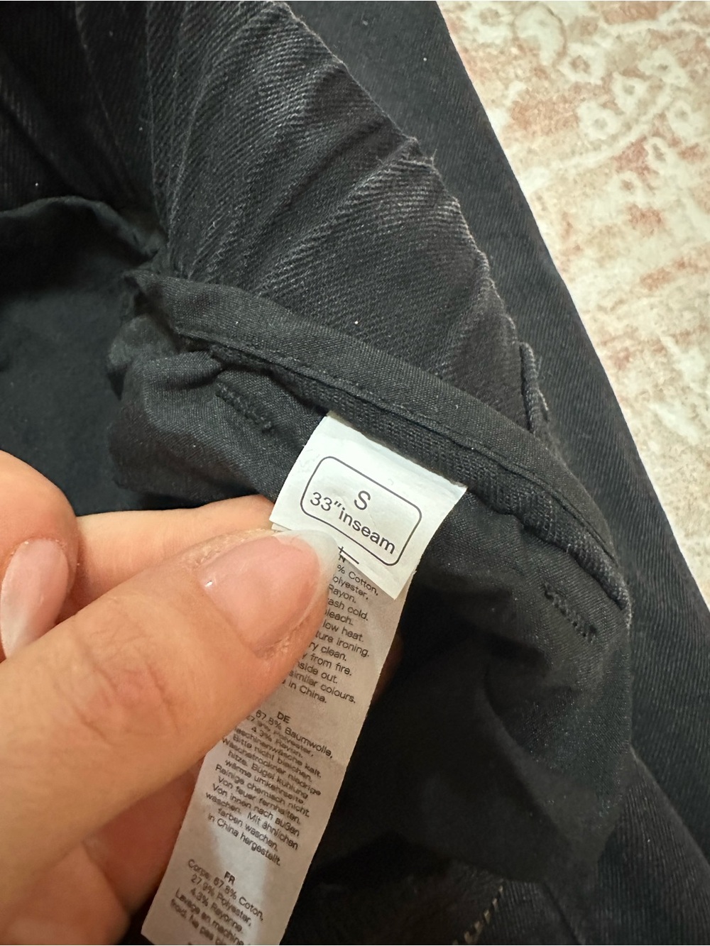 Oversized Wide Leg Black Jeans  - 33” Inseam High-Waist - Picture 15 of 15